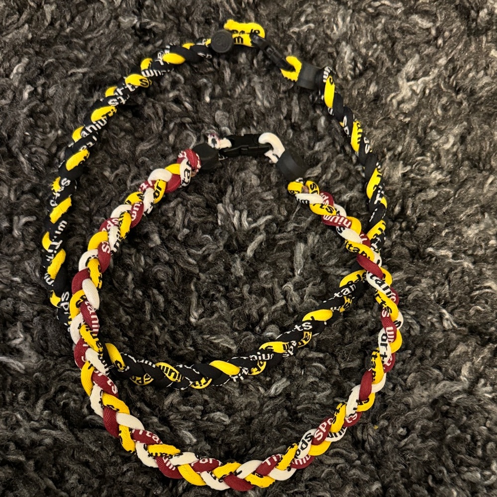 Braided Baseball necklaces